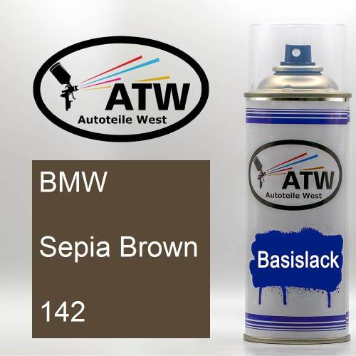 BMW, Sepia Brown, 142: 400ml Sprühdose, von ATW Autoteile West.